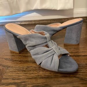 Taryn Rose Blue Suede Sandals
